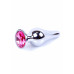 BOSS SERIES | Анальная пробка - Jewellery Silver BUTT PLUG Pink. Цена 331 грн. Фото: 5