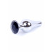 BOSS SERIES | Анальна пробка - Jewellery Silver BUTT PLUG Black. Ціна 449 грн. Фото: 3