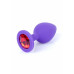 BOSS SERIES | Анальна пробка - Jewellery Purple Silicon PLUG Medium Red Diamond. Ціна 459 грн. Фото: 4