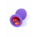 BOSS SERIES | Анальна пробка - Jewellery Purple Silicon PLUG Medium Red Diamond. Ціна 459 грн. Фото: 6