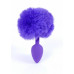 BOSS SERIES | Анальна пробка - Jewellery Silicon PLUG Bunny Tail Purple. Ціна 459 грн. Фото: 1