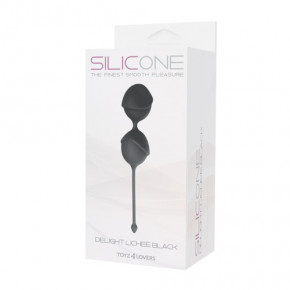 BOSS SERIES | Вагинальные шарики Silicone Delight Lichee Black. Цена: 450 грн