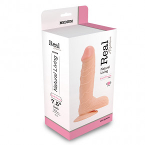 BOSS SERIES | Вибратор - Real Rapture Natural Living Flesh 7.5 . Цена: 1 197 грн