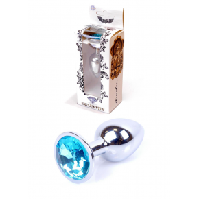 BOSS SERIES | Анальная пробка Jewellery Silver Plug Light Blue. Цена: 333 грн