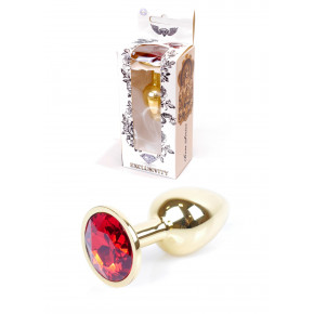 BOSS SERIES | Анальная пробка-Jewellery Gold Plug Red. Цена: 451 грн