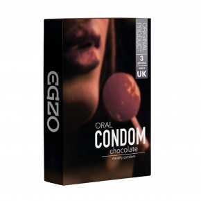 BOSS SERIES | Оральні презервативи - EGZO Oral Сondom Chocolate, 3 шт.. Ціна: 100 грн