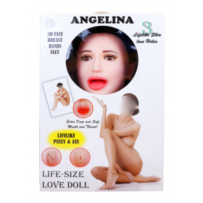 Надувная секс-кукла с вибрацией-Angelina 3D