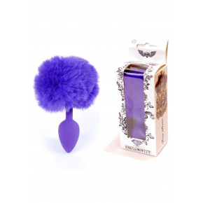 BOSS SERIES | Анальна пробка - Jewellery Silicon PLUG Bunny Tail Purple. Ціна: 459 грн