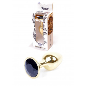 BOSS SERIES | Анальна пробка - Jewellery Gold PLUG Black. Ціна: 445 грн
