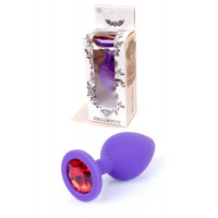 BOSS SERIES | Анальная пробка - Jewellery Purple Silicon PLUG Medium Red Diamond. Цена 459 грн
