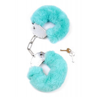 BOSS SERIES | Наручники-Fetish Boss Series Furry Cuffs Blue. Цена 614 грн