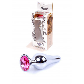 BOSS SERIES | Анальна пробка - Jewellery Silver BUTT PLUG Pink. Ціна: 460 грн