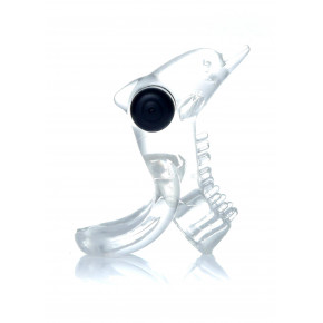 BOYS of TOYS | Ерекційне кільце - Dolphin Vibro CockRing Clear. Ціна: 308 грн