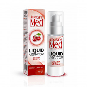 Boys | Рідкий вібратор - Amoreane Med Liquid Vibrator Cherry, 30 мл. Цена: 954 грн