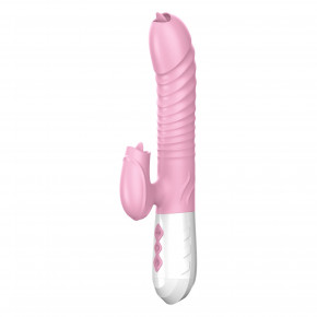 Boys | Вібратор - Silicone Vibrator USB 7 Function and Thrusting Function / Heating Pink. Цена: 2 439 грн