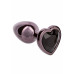 California Exotic | Анальная пробка CalExotics Diamond Heart Plug Small, чёрная, 5,7 × 3,2 см. Цена 716 грн. Фото: 4