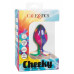 California Exotic | Анальная пробка силиконовая CalExotics Cheeky Tie-Dye Plug, разноцветная, Medium. Цена 995 грн. Фото: 5
