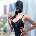 California Exotic | Маска кружевная с закрытыми глазами Scandal с открытым ртом, черная, OS. Цена 1 595 грн. Фото: 2