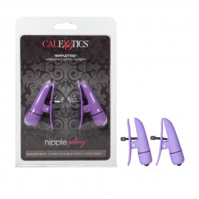 California Exotic | Зажимы на соски с вибрацией California Exotic Novelties, фиолетовые, 7 см. Цена: 1 525 грн
