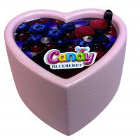 Candy | Массажная свеча с ароматом черники Candy Blueberry в форме сердца, 70 мл. Ціна 750 грн