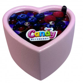 Candy | Массажная свеча с ароматом черники Candy Blueberry в форме сердца, 70 мл. Цена: 600 грн
