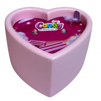 Candy | Массажная свеча с ароматом жвачки Candy Bubble Gum в форме сердца, 70 мл. Цена 520 грн