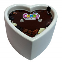 Candy | Массажная свеча с ароматом шоколада Candy Chocolate в форме сердца, 70 мл. Ціна 650 грн