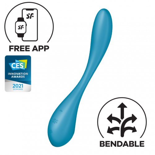 Satisfyer | Вибратор Satisfyer G-Spot Flex 5+ Blue Connect App. Цена 1 679 грн
