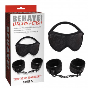 Chisa Novelties | Набор БДСМ маска + наручники Chisa Behave Luxury Fetish. Цена: 1 340 грн