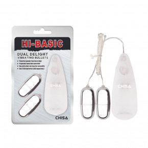 Chisa Novelties | Виброяйцо на пульте управления 2 шт. Chisa  Hi-Basic Dual Delight Vibrating B. Цена: 485 грн