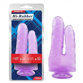 Chisa Novelties | Подвійний фалоімітатор - Hi-Rubber Dildo 6.3 