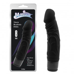 Chisa Novelties | Вибратор M-Mello Thick Realistic Dildo Black. Цена: 952 грн