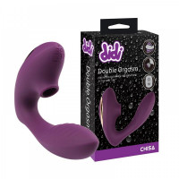 Chisa Novelties | Вакуумный вибратор для пар Chisa Didi Double Orgasm, фиолетовый. Цена 2 252 грн