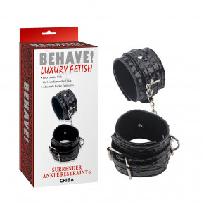 Chisa Novelties | Поножи Chisa BEHAVE LUXURY FETISH Surrender ankle restraints. Цена: 1 045 грн