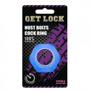 Chisa Novelties | Кільце Ерекційне Nust Bolts Cock Ring-Blue. Ціна: 245 грн