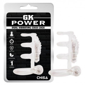 Chisa Novelties | Насадка - GK Power Dual Vibrating Cock Cage. Ціна: 716 грн