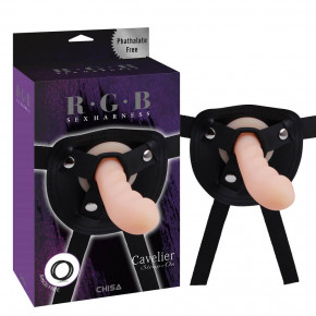 Chisa Novelties | Страпон бежевый насадка RGB Sex Harntss Cavelier Chisa. Цена: 1 600 грн