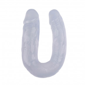 Chisa Novelties | Фаллоимитатор двойной Chisa Hi-Rubber 14 Clear. Цена: 1 299 грн