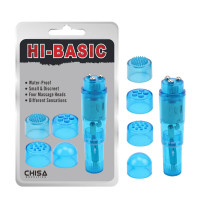 Chisa Novelties | Вибратор клиторальный с насадками Chisa Hi-Basic THE ULTIMATE MINI-MA. Цена 350 грн