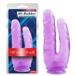 Chisa Novelties | Подвійний фалоімітатор - Hi-Rubber Dildo 9.4 
