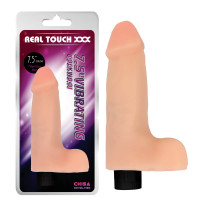Chisa Novelties | Реалістичний вібратор - Real Touch XXX Vibrating Cock No.01 7.5 