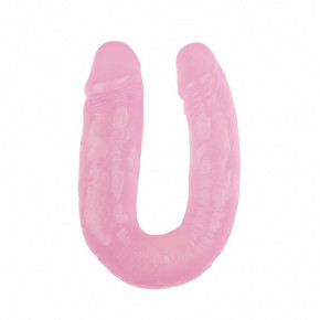 Chisa Novelties | Фаллоимитатор двойной Chisa Hi-Rubber 14 Pink. Цена: 850 грн