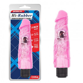 Chisa Novelties | Вібромасажер Hi-Rubber Dildo, Pink. Ціна: 1060 грн