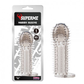 Chisa Novelties | Насадка Chisa SUPERME Nubby Sleeve-Grey. Цена: 730 грн