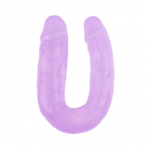 Chisa Novelties | Фаллоимитатор двойной Chisa Hi-Rubber 14 Purple. Цена: 1 299 грн