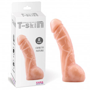 Chisa Novelties | Фаллоимитатор с мошонкой - T-Skin Close To Nature 8 