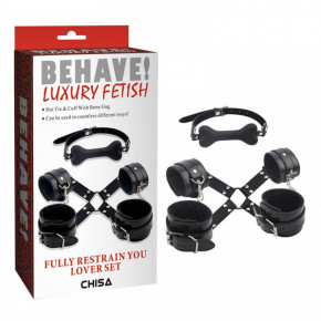Chisa Novelties | набір БДСМ 4 предмети Behave Luxury Fetish Fully Restrain You Lover Se Chisa. Ціна: 2350 грн