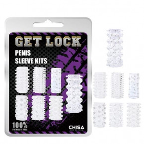 Chisa Novelties | Набір насадок на член - Get Lock Penis Sleeve Kits Clear. Ціна: 408 грн