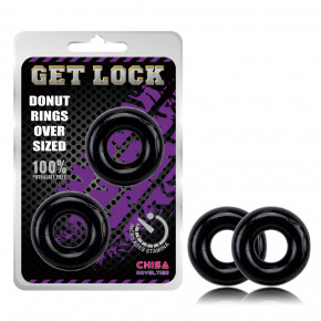 Chisa Novelties | Get Lock Cock Rings Over Sized Set-Black. Цена: 184 грн