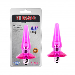 Chisa Novelties | Анальна пробка - Hi-Basic Nicole's Vibra Plug Pink. Ціна: 529 грн